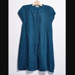 CP Shades Women's Free People x CP Shades linen Regina Tunic Teal Size XS